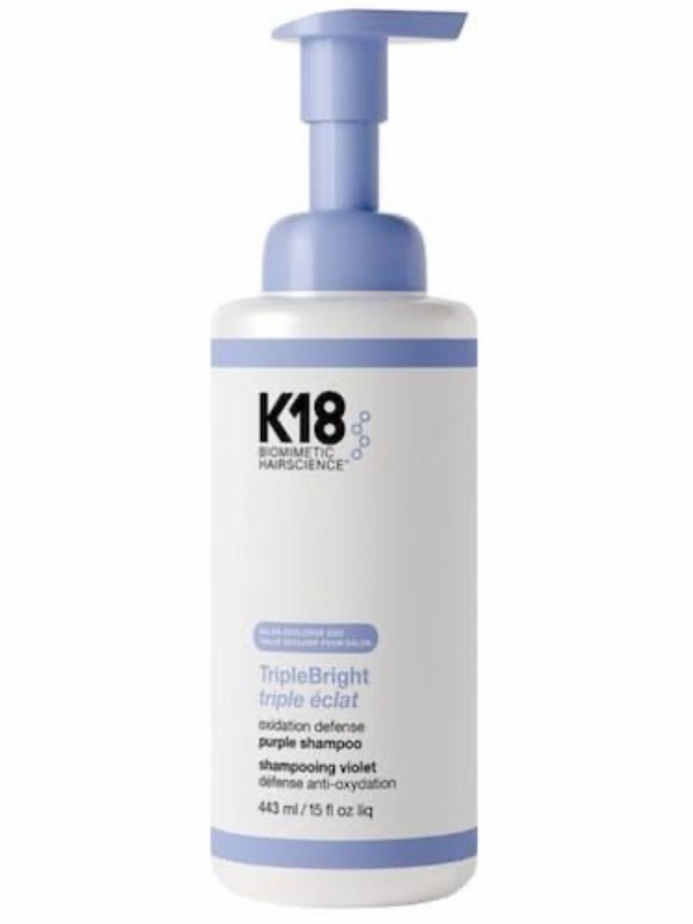 K18 TripleBright Purple Shampoo Professional Size
